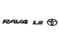 Genuine Toyota 2019 Rav4 LE Blackout Black Emblem Overlays PT948-42194-02