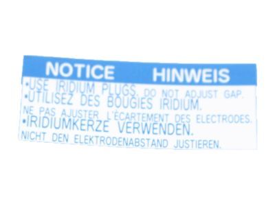 Toyota 11289-50010 Eng Info Label