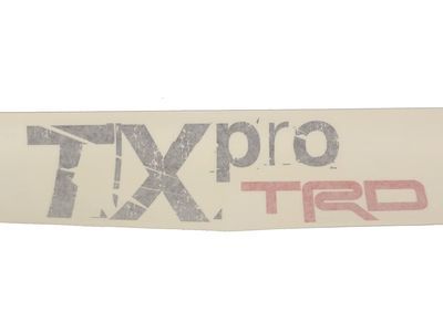 Toyota PT929-35102 Body Graphics, Tx-Pro Black Lettering, Red TRD