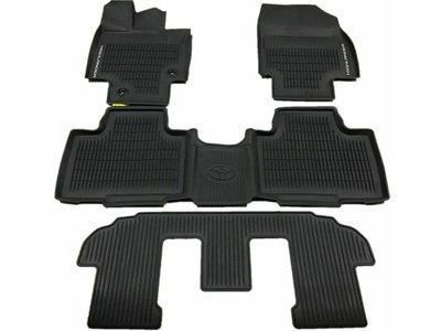 Toyota PT908-48201-20 All Weather Floor Liners for Front, Middle & 3rd Row