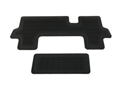 Toyota PT908-48166-02 All Weather Aisle Mat and Third Row Mat-Black. All Weather Floor Mats.
