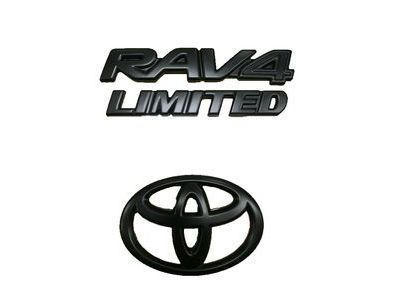 Toyota PT948-42191-02 Blackout Emblem Overlays for Limited AWD. Exterior Emblem.