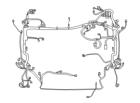 2014 Toyota RAV4 Wiring Harness Engine Harness Diagram for 82111-0R160