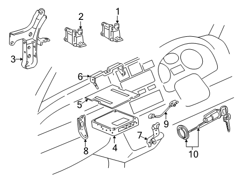 1998 Toyota RAV4 Ignition System Coil Diagram for 90919-02218