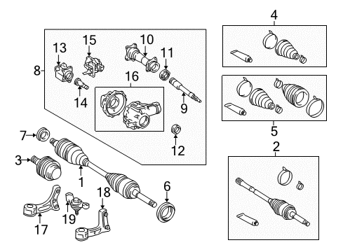 2006 Toyota Tundra Carrier & Front Axles Differential Carrier Diagram for 41110-34390