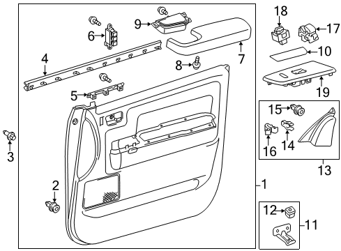 2016 Toyota Tundra Front Door Memory Switch Diagram for 84927-0C020