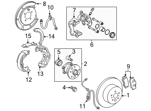  Lever, Parking Brake Shoe, LH Diagram for 47612-20030
