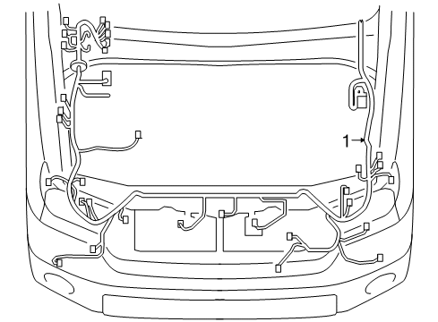 2008 Toyota Sequoia Wiring Harness Engine Harness Diagram for 82111-0C400