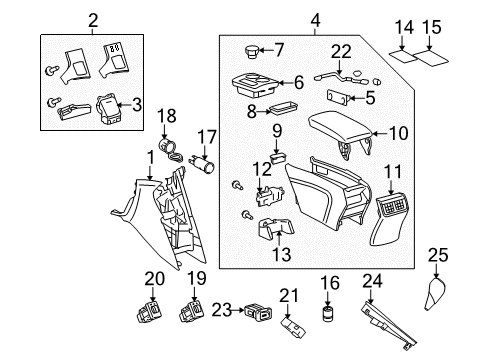 2009 Toyota Venza Heated Seats Seat Cushion Heater Diagram for 87510-0T011