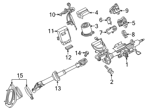 2014 Toyota Highlander Ignition Lock Interlock Solenoid Diagram for 85432-06030