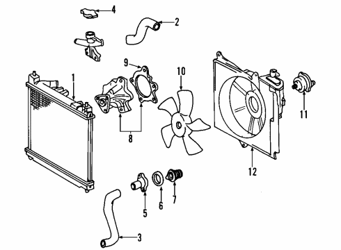 2006 Scion xA Cooling System, Radiator, Water Pump, Cooling Fan Resistor Diagram for 85928-52011