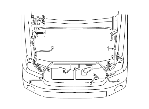 2013 Toyota Tundra Wiring Harness Engine Harness Diagram for 82111-0C793