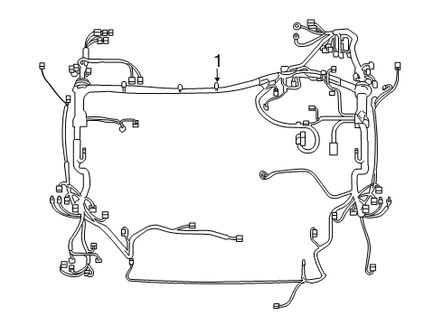 2019 Toyota RAV4 Wiring Harness Engine Harness Diagram for 82111-0R430