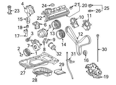 2005 Toyota 4Runner Filters Fuel Filter Diagram for 23217-50130