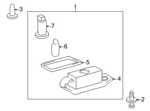 2000 Toyota Camry License Lamps Socket Diagram for 81275-AA010