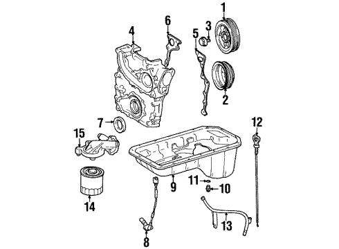 1996 Toyota T100 Filters Fuel Filter Diagram for 23300-62020
