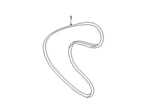 2009 Scion xD Belts & Pulleys Serpentine Belt Diagram for 90916-02664
