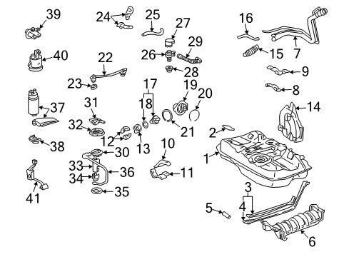 2002 Toyota Solara Fuel Injection Idler Speed Control Diagram for 22270-0A040