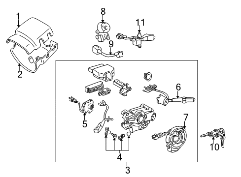 1997 Toyota Tacoma Cruise Control System Cable, Cruise Control Diagram for 83731-35241