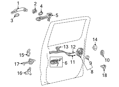 2012 Toyota Tacoma Switches Check Arm Diagram for 68630-04021