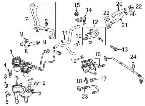 2010 Toyota Tundra A.I.R. System Hose Diagram for 17341-31071