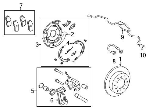 2008 Toyota Tundra Anti-Lock Brakes Brake Hose Diagram for 90947-A2089