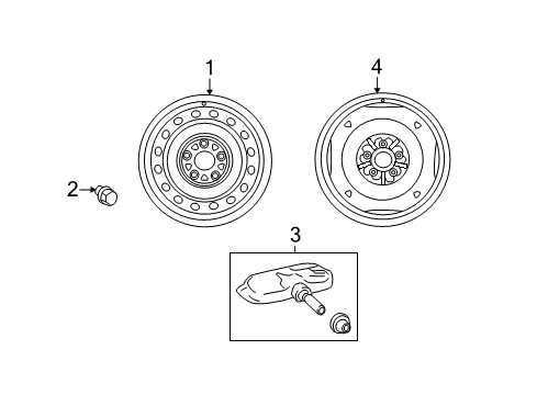 2011 Scion xD Wheels Wheel, Steel Diagram for 42611-52620