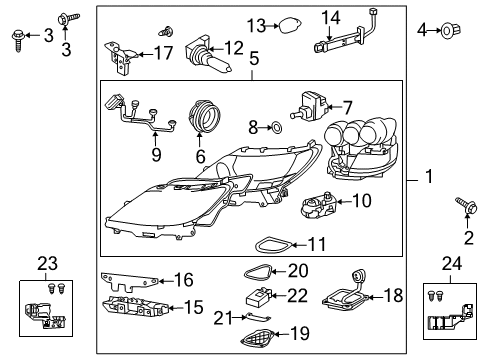 2012 Lexus LS600h Flashers Flasher Diagram for 81980-06020