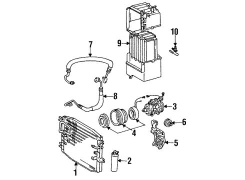 1984 Toyota Corolla Air Conditioner Clutch Assy, Magnet Diagram for 88410-16010