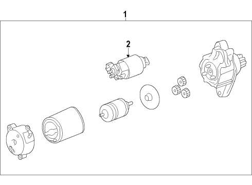 2014 Toyota Corolla Starter Solenoid Diagram for 28226-37120