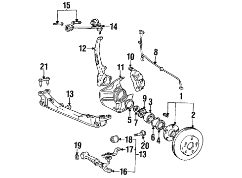 1990 Lexus LS400 Anti-Lock Brakes Motor Relay Diagram for 88263-14110