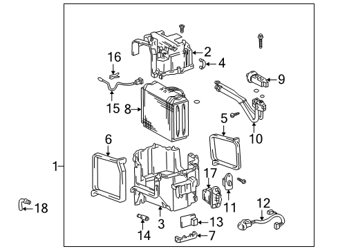 1999 Toyota 4Runner Air Conditioner Drain Hose Diagram for 88539-89113