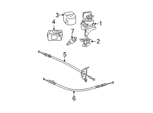 2003 Toyota RAV4 Fuel Supply Bracket Diagram for 17119-22050