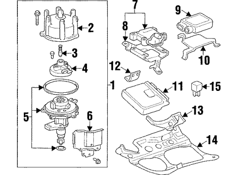 1993 Toyota Supra Fuel Injection Sensor Diagram for 89421-12111