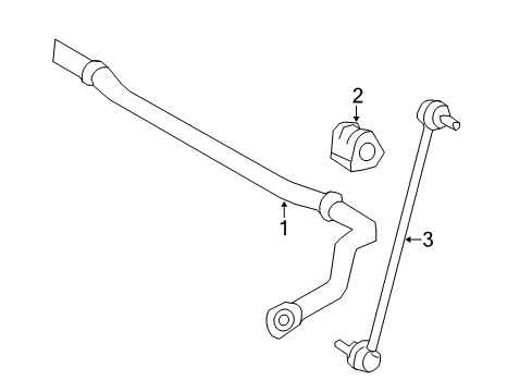 2013 Toyota RAV4 Stabilizer Bar & Components - Front Stabilizer Bar Bushing Diagram for 48815-48080