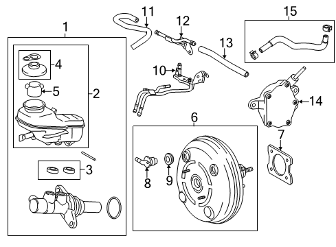 2019 Toyota Corolla Hydraulic System Master Cylinder Diagram for 47201-02660