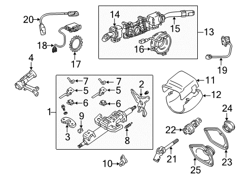 2001 Lexus RX300 Stability Control Energy Pad Diagram for 45257-06020