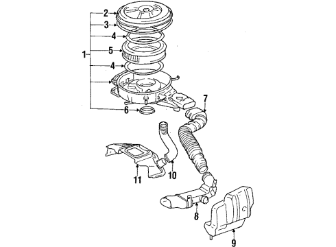 1984 Toyota Corolla Filters Fuel Filter Diagram for 23303-64010