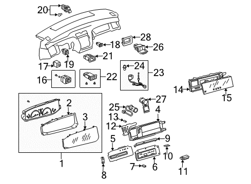 2001 Toyota Avalon Switches Flasher Diagram for 81980-AC030
