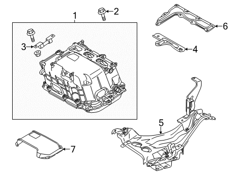 2013 Toyota Prius V Electrical Components Inverter Bolt Diagram for 90105-06331