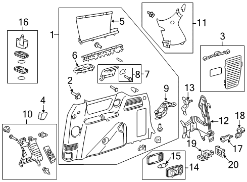 2016 Toyota Sienna Bulbs Hid Bulb Diagram for 90981-20027