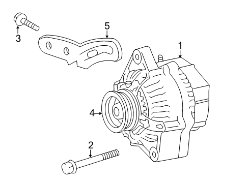 2015 Toyota Yaris Alternator Alternator Diagram for 27060-21220