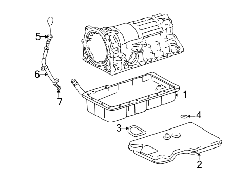 1998 Toyota 4Runner Automatic Transmission Strainer Diagram for 35330-30011