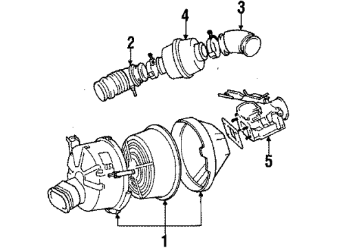 1991 Toyota Supra Powertrain Control Oxygen Sensor Diagram for 89465-19455