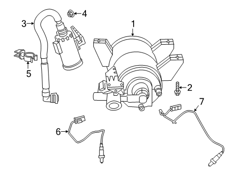 2021 Toyota GR Supra Powertrain Control Vapor Canister Diagram for 77704-WAA01
