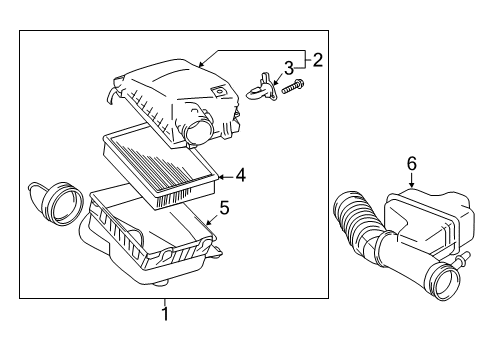 2019 Toyota Tacoma Powertrain Control Lower Cover Diagram for 17701-0P140