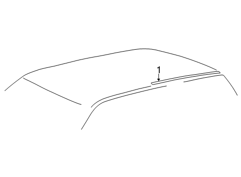 2006 Toyota Sequoia Exterior Trim - Roof Drip Molding Diagram for 75551-0C030