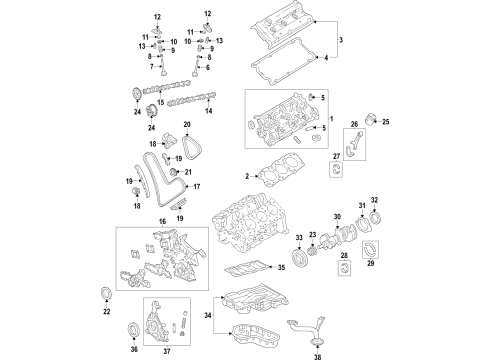 2017 Toyota Tacoma Mounts Front Mount Diagram for 12362-0P080