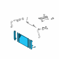 OEM Toyota RAV4 Radiator Assembly Diagram - 16400-31420