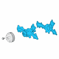 OEM Toyota Highlander Water Pump Assembly Diagram - 16100-09690